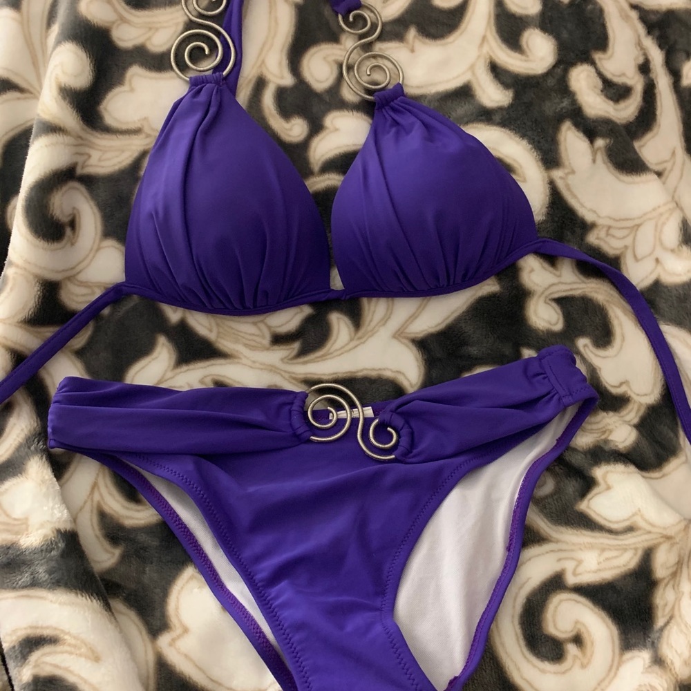 Beach Joy bikini- Purple two piece bikini